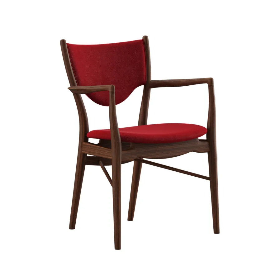 46 Armchair, valnød af Finn Juhl