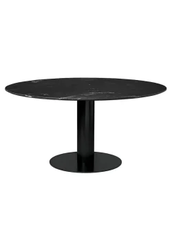 2.0 Dining Table Ø150 cm, sort marmor fra GUBI