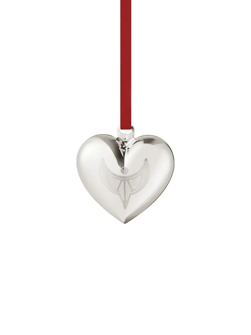 2024 Julehjerte, palladiumbelagt messing fra Georg Jensen
