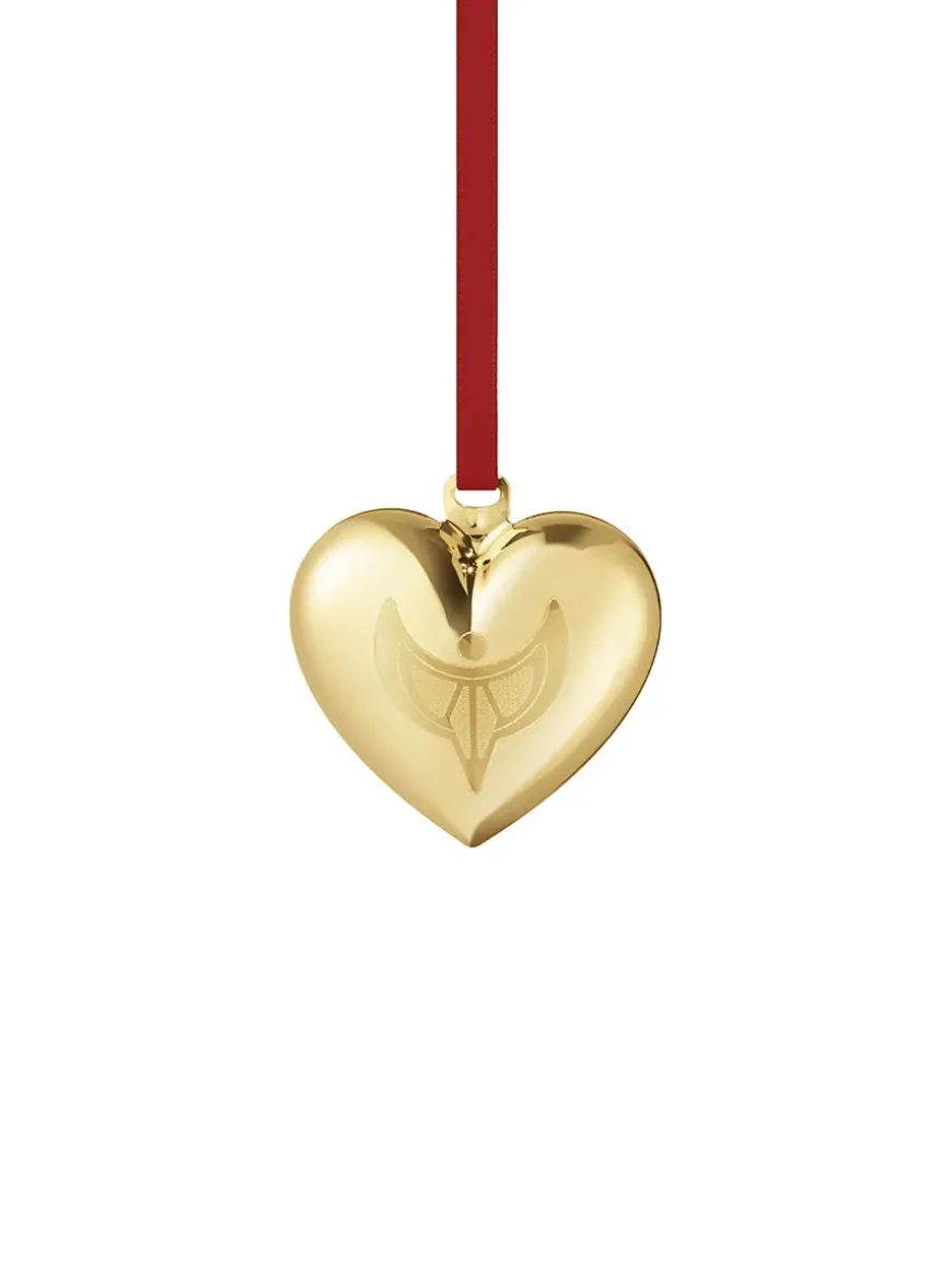 2024 Julehjerte, palladiumbelagt messing fra Georg Jensen