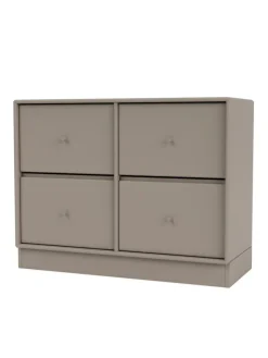 4124 kommode inkl. hjul fra Montana