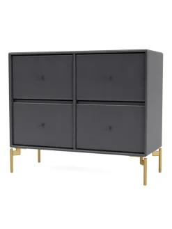 4124 kommode inkl. hjul fra Montana