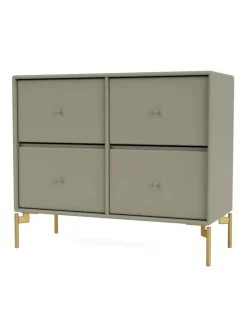 4124 kommode inkl. hjul fra Montana