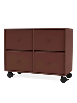 4124 kommode inkl. hjul fra Montana