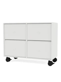 4124 kommode inkl. hjul fra Montana