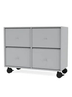 4124 kommode inkl. hjul fra Montana