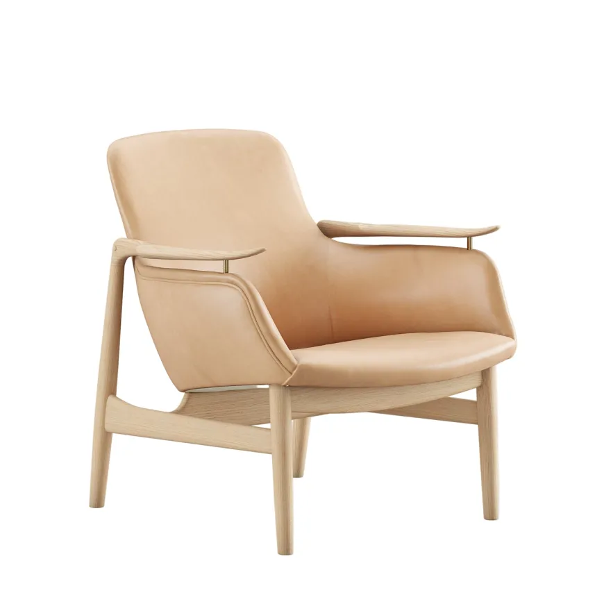 53 Lænestol, eg olie af Finn Juhl