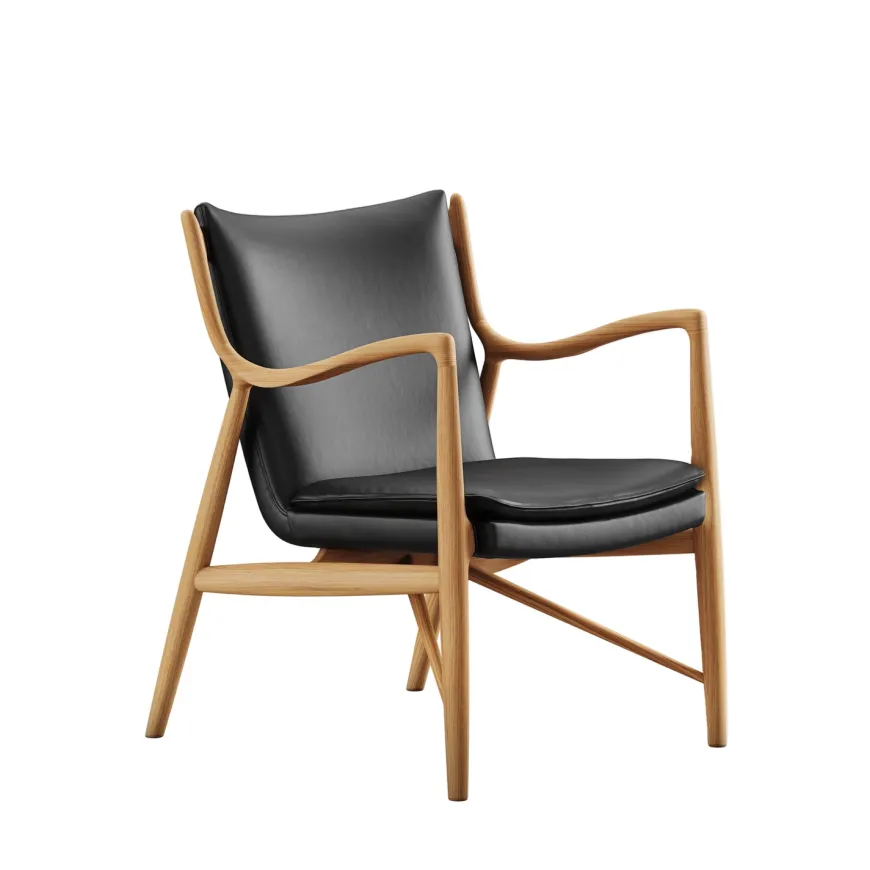 45 Lænestol, valnød af Finn Juhl