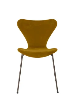 3107 Stol, fuldpolstret velour af Arne Jacobsen