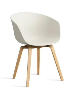 About a Chair AAC22 forsidepolstret, hvid skal fra Hay