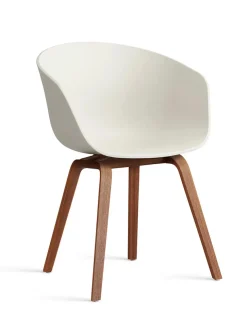 About a Chair AAC22 forsidepolstret, hvid skal fra Hay