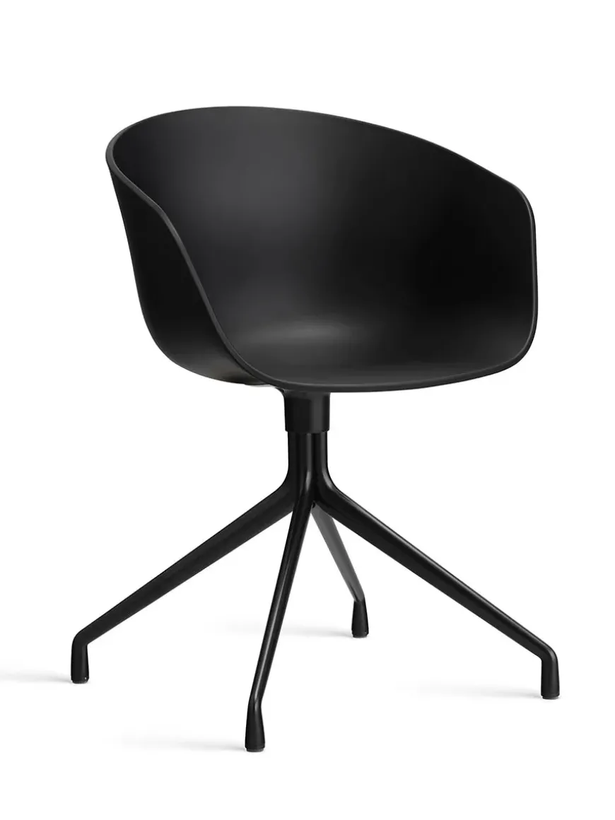 About a Chair AAC52 Forsidepolstret, sort skal fra Hay