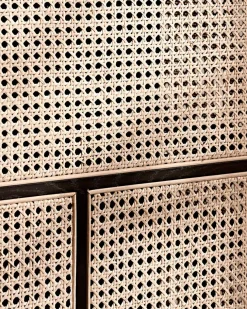 Air Sideboard, black/cane fra Design House Stockholm