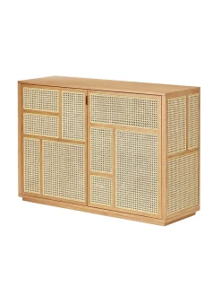 Air Sideboard, black/cane fra Design House Stockholm
