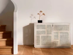 Air Sideboard, black/cane fra Design House Stockholm