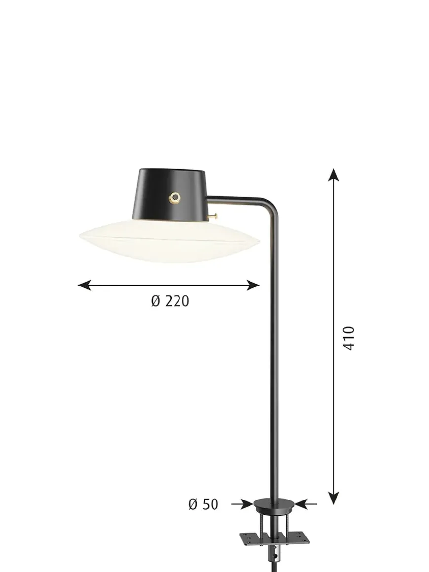 AJ Oxford 410 Bordlampe på pind fra Louis Poulsen