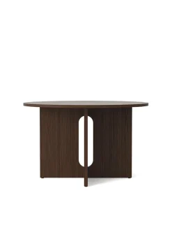 Androgyne Dining Table Ø120 dark stained oak fra Audo Copenhagen