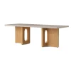 Androgyne Lounge Table, Kunis Breccia / Wood fra Audo Copenhagen