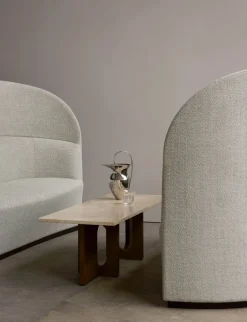 Androgyne Lounge Table, Kunis Breccia / Wood fra Audo Copenhagen