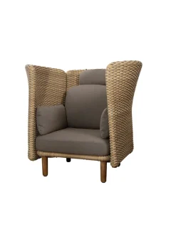 Arch Loungestol, høj arm/ryg fra Cane-line