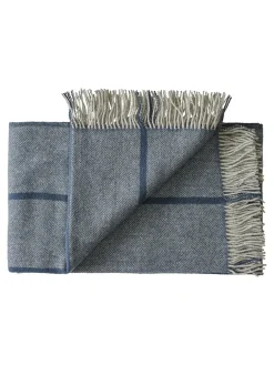 Askø Plaid, dark grey fra Silkeborg Uldspinderi