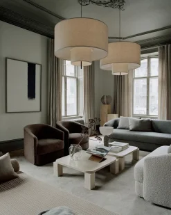 Atlas Sofabord 600x600, Natural Oak fra New Works