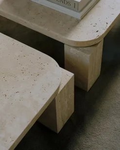 Atlas Sofabord 600x600, Smoked Oak fra New Works