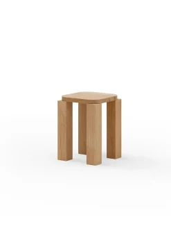Atlas Stool, Natural Oak fra New Works