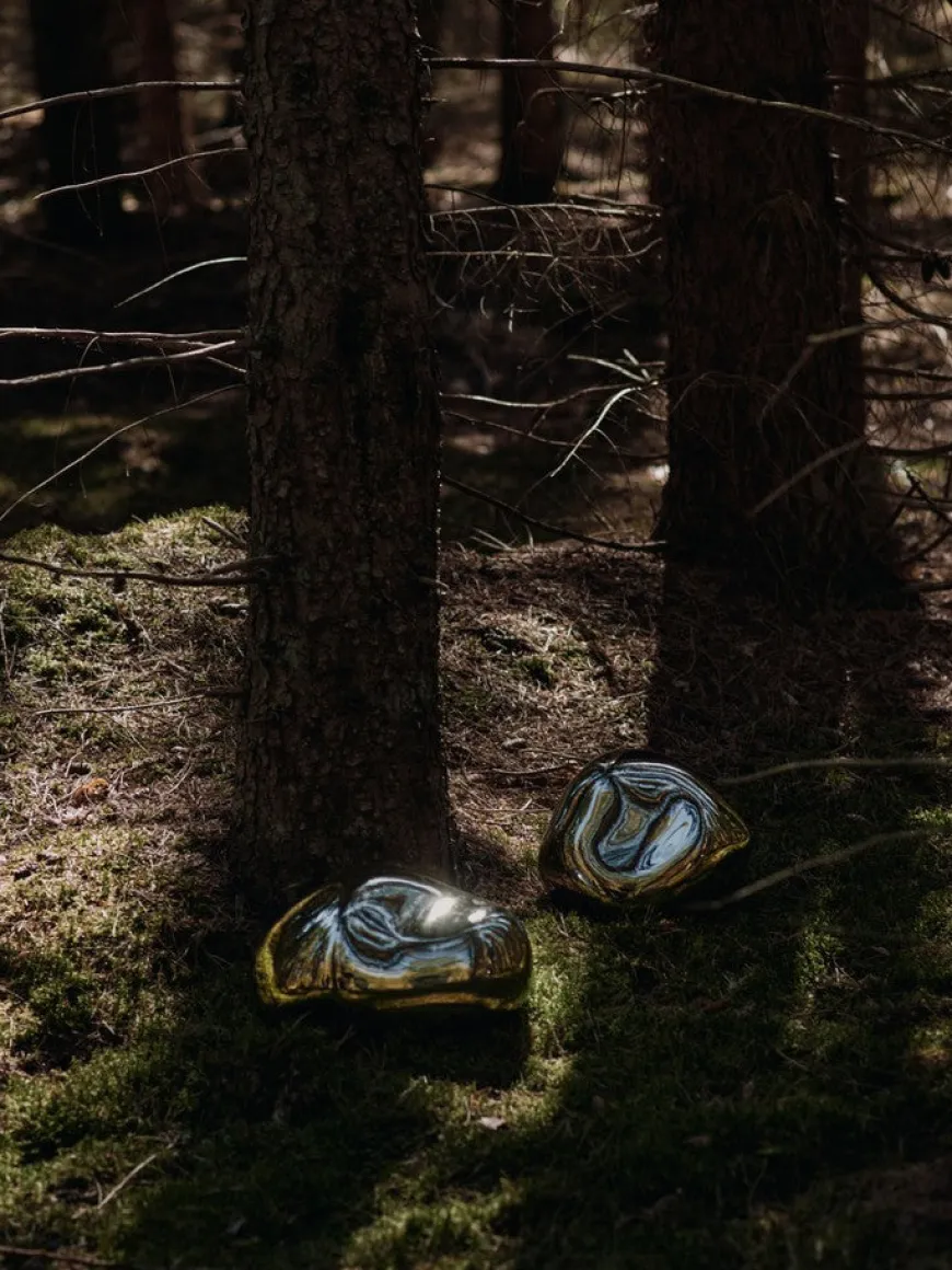 Bellure Piece Round Silver fra Ferm Living