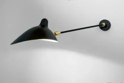 Big Wall Lamp w/1 Arm, 2 Rotula af Serge Mouille