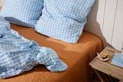 Bæk & Bølge Sengetøj, grøn/sand fra Juna