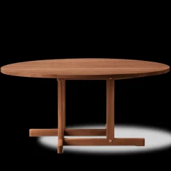 BM80 Shaker sofabord, rundt af Børge Mogensen