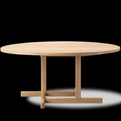 BM80 Shaker sofabord, rundt af Børge Mogensen