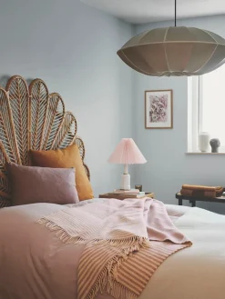 Bogø Plaid, dusty rose fra Silkeborg Uldspinderi