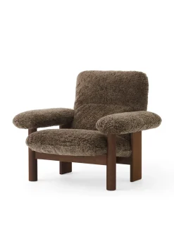 Brasilia Lounge Chair, Natural Oak Sheepskin Nature fra Audo Copenhagen