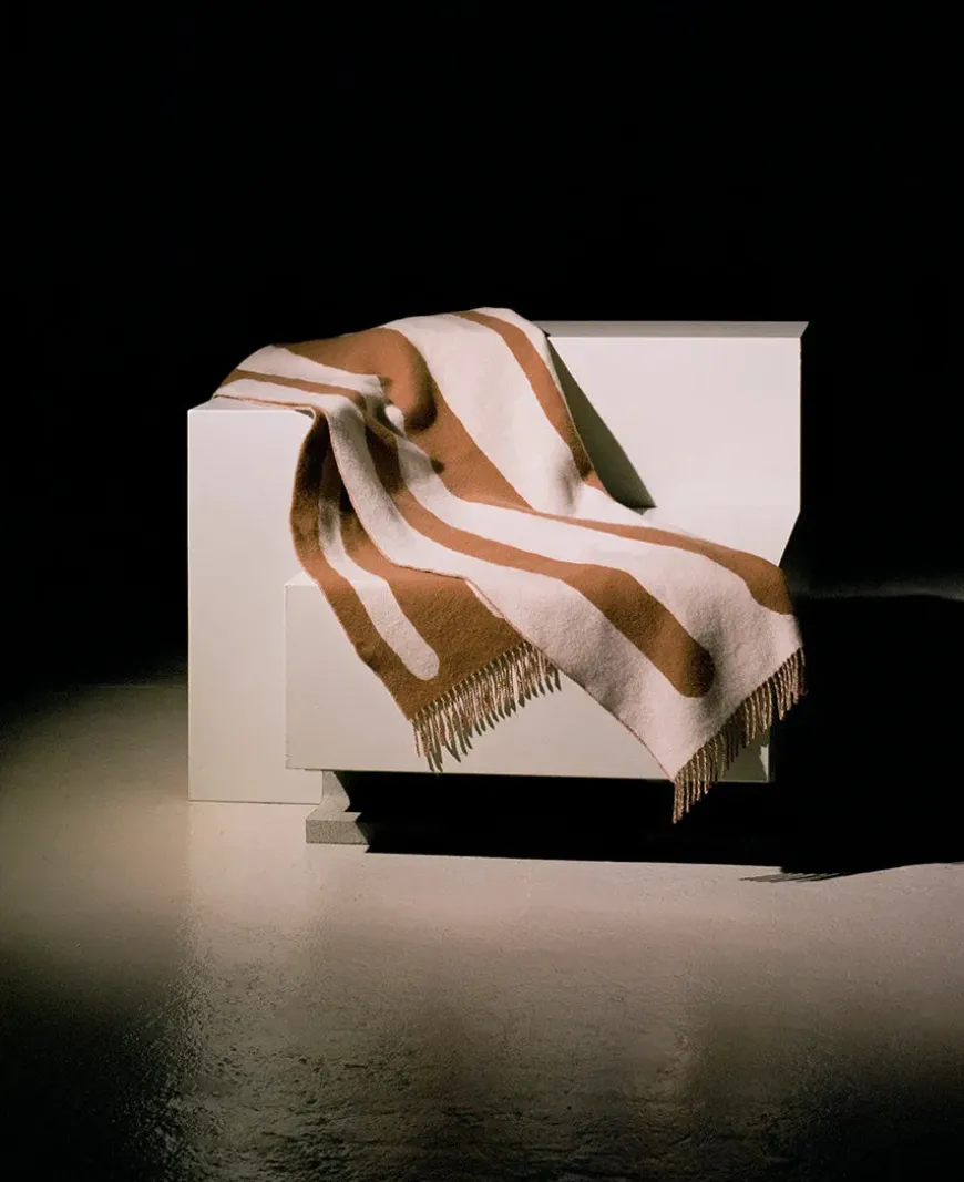 Brush Plaid, blue/red fra raawii