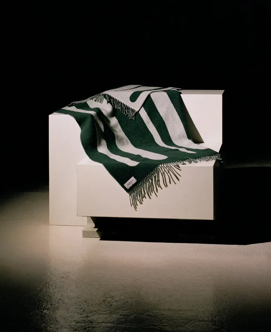 Brush Plaid, blue/red fra raawii