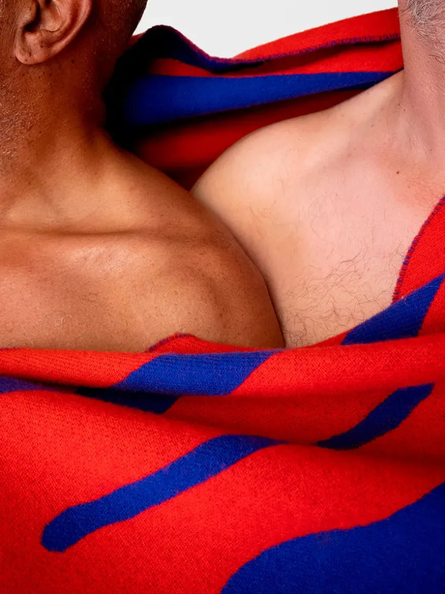 Brush Plaid, tan/milk fra raawii