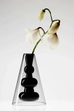 Bump Vase Short Black fra Tom Dixon