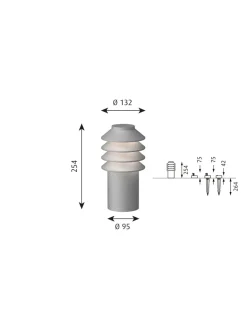 Bysted Garden Aluminium, Høj fra Louis Poulsen