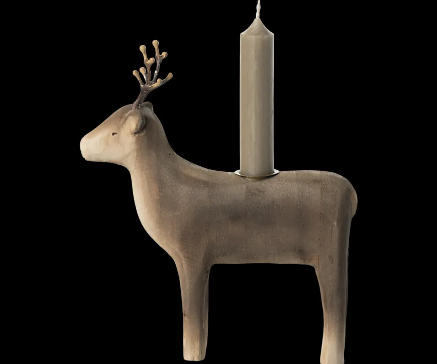 Candle holder, Rensdyr - stor fra Maileg