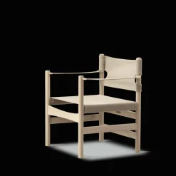 Canvas 21 stol, lys olieret eg af Børge Mogensen