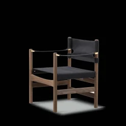 Canvas 21 stol, sortlakeret eg af Børge Mogensen