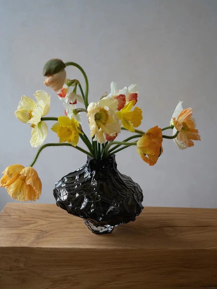 Canyon Vase Large, clear fra Hein studio