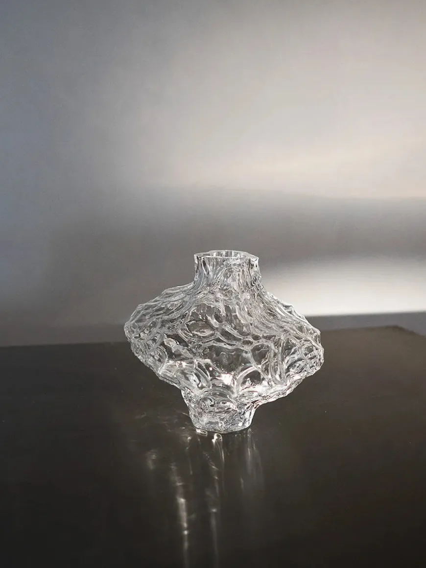 Canyon Vase Large, clear fra Hein studio