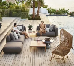 Capture 2-pers. Modulsofa, venstre inkl. Hyndesæt fra Cane-line