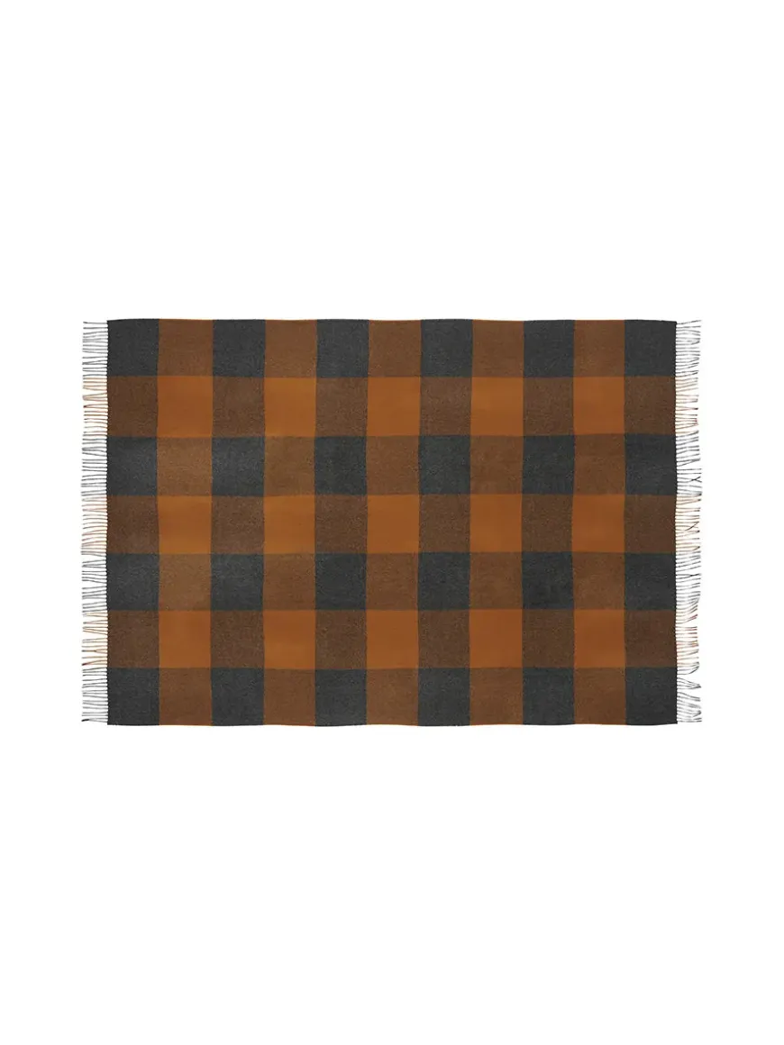 Caracas Plaid, caramel fra Silkeborg Uldspinderi