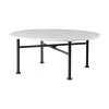 Carmel Coffee Table, clam white i 75 x 75 cm fra Gubi