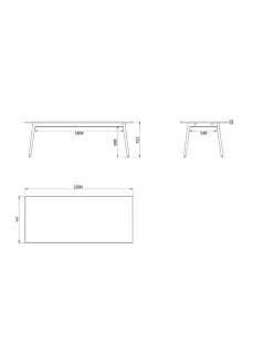 C35C Spisebord fra FDB Møbler
