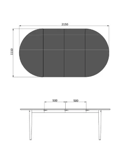 C62E Spisebord fra FDB Møbler